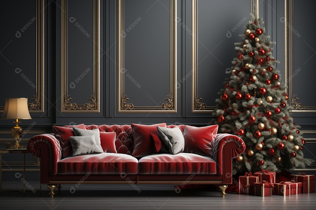 Uma linda decoração de natal e ano novo