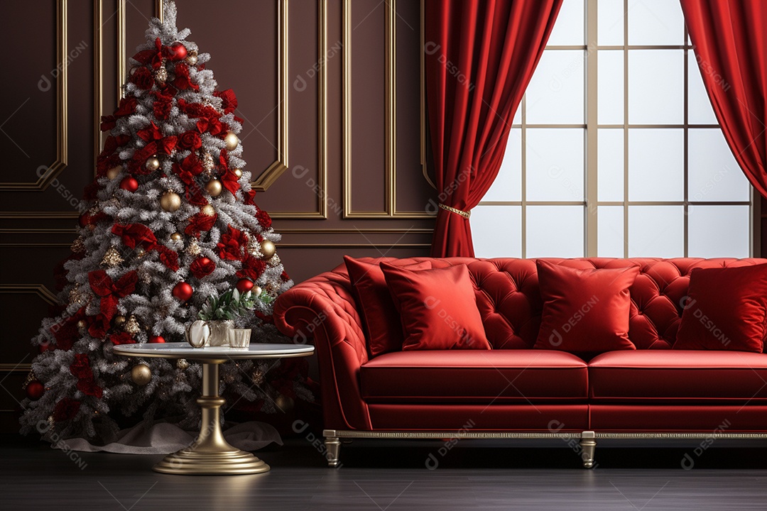 Uma linda decoração de natal e ano novo