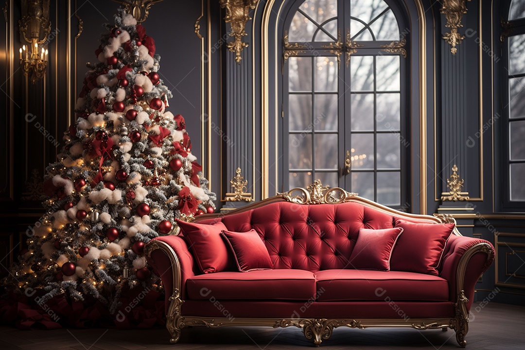 Uma linda decoração de natal e ano novo