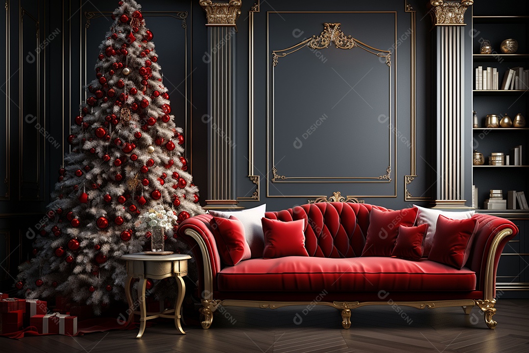 Uma linda decoração de natal e ano novo