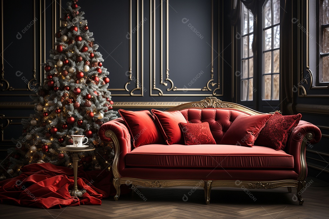 Uma linda decoração de natal e ano novo