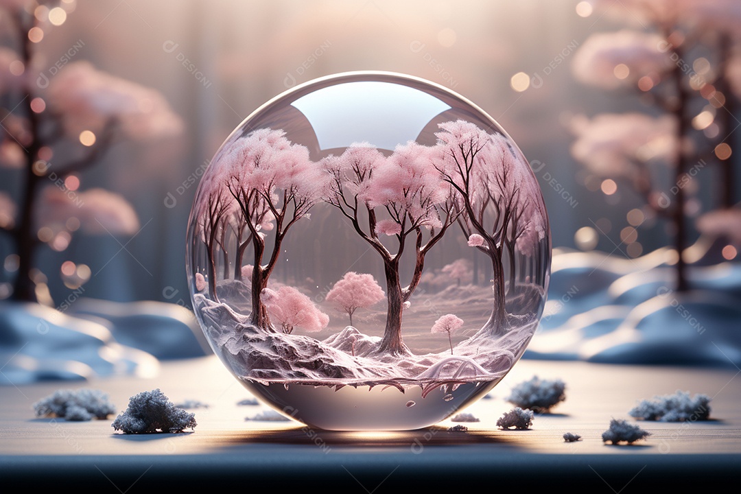 Bola de cristal super delicada