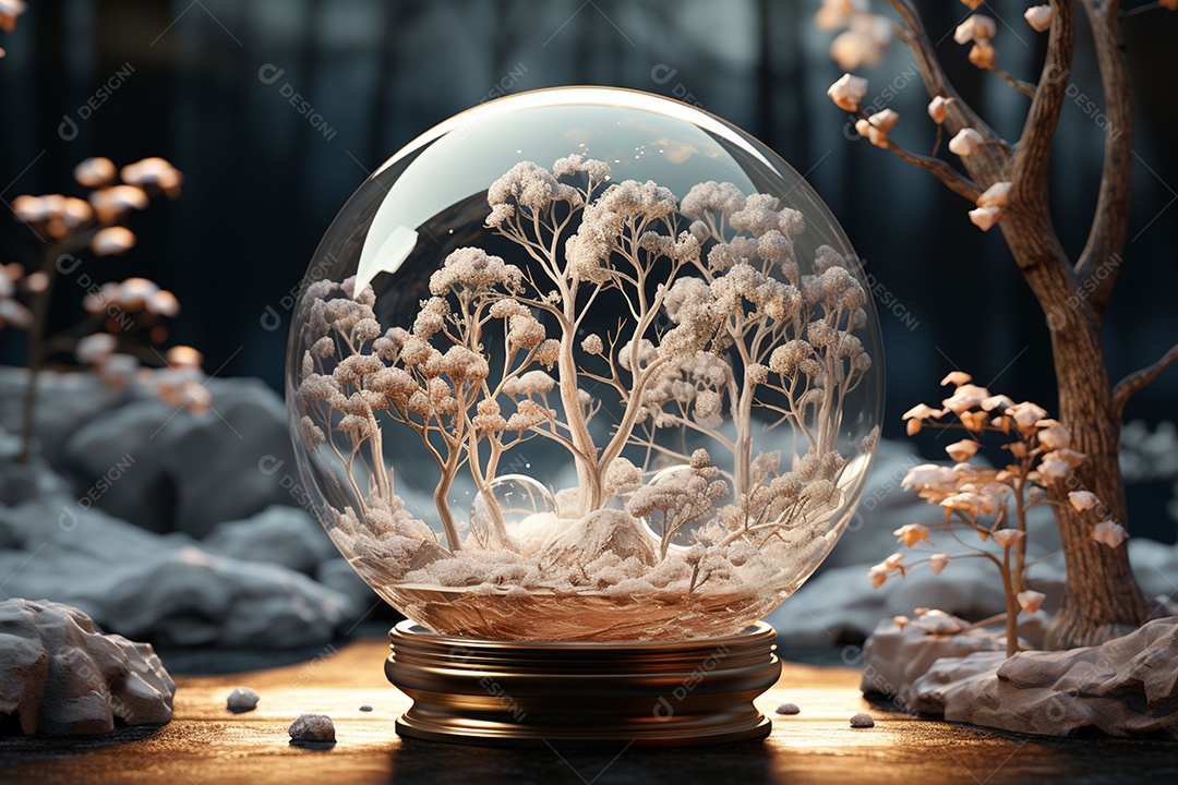 Bola de cristal super delicada