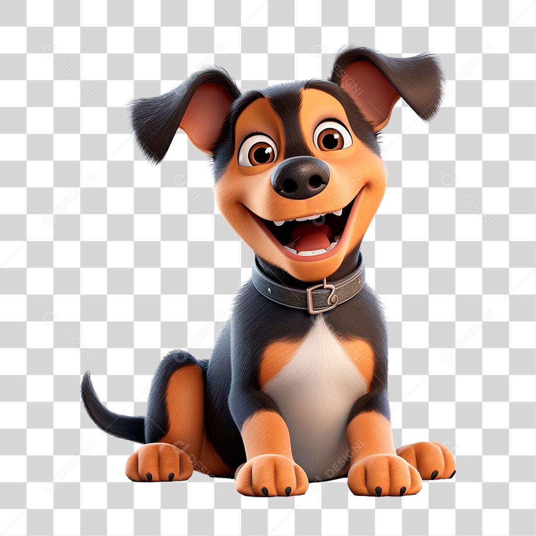 Mascote Cachorro PNG Transparente
