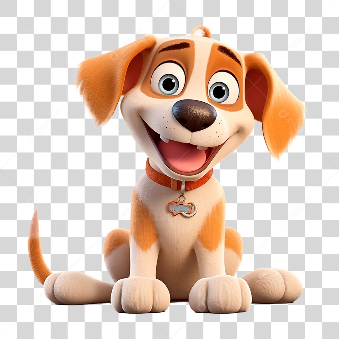 Mascote Cachorro PNG Transparente