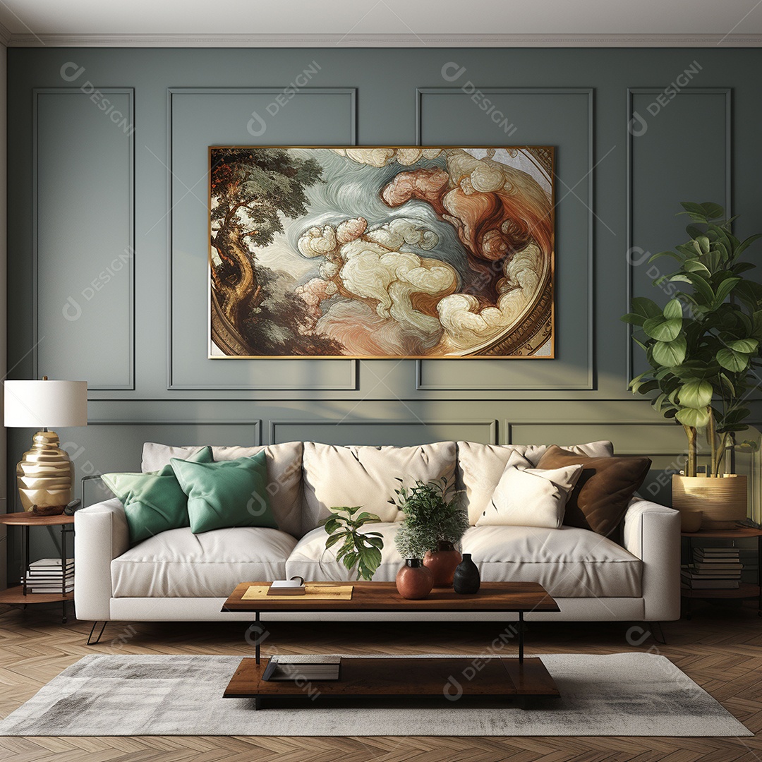 Lindo pôster de arte abstrata