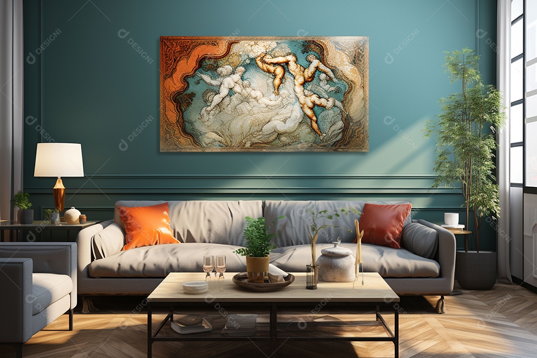 Lindo pôster de arte abstrata