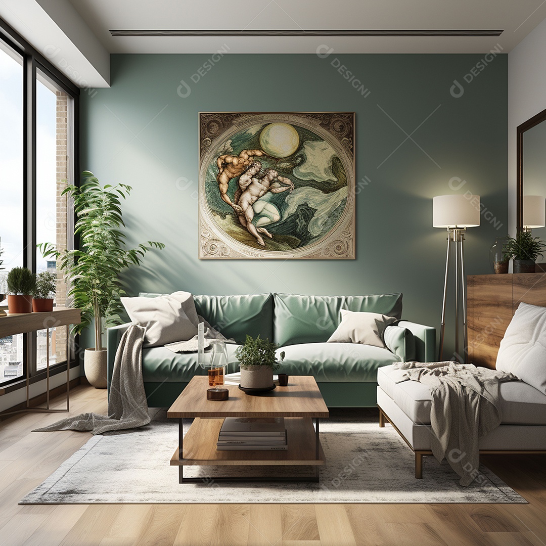 Lindo pôster de arte abstrata