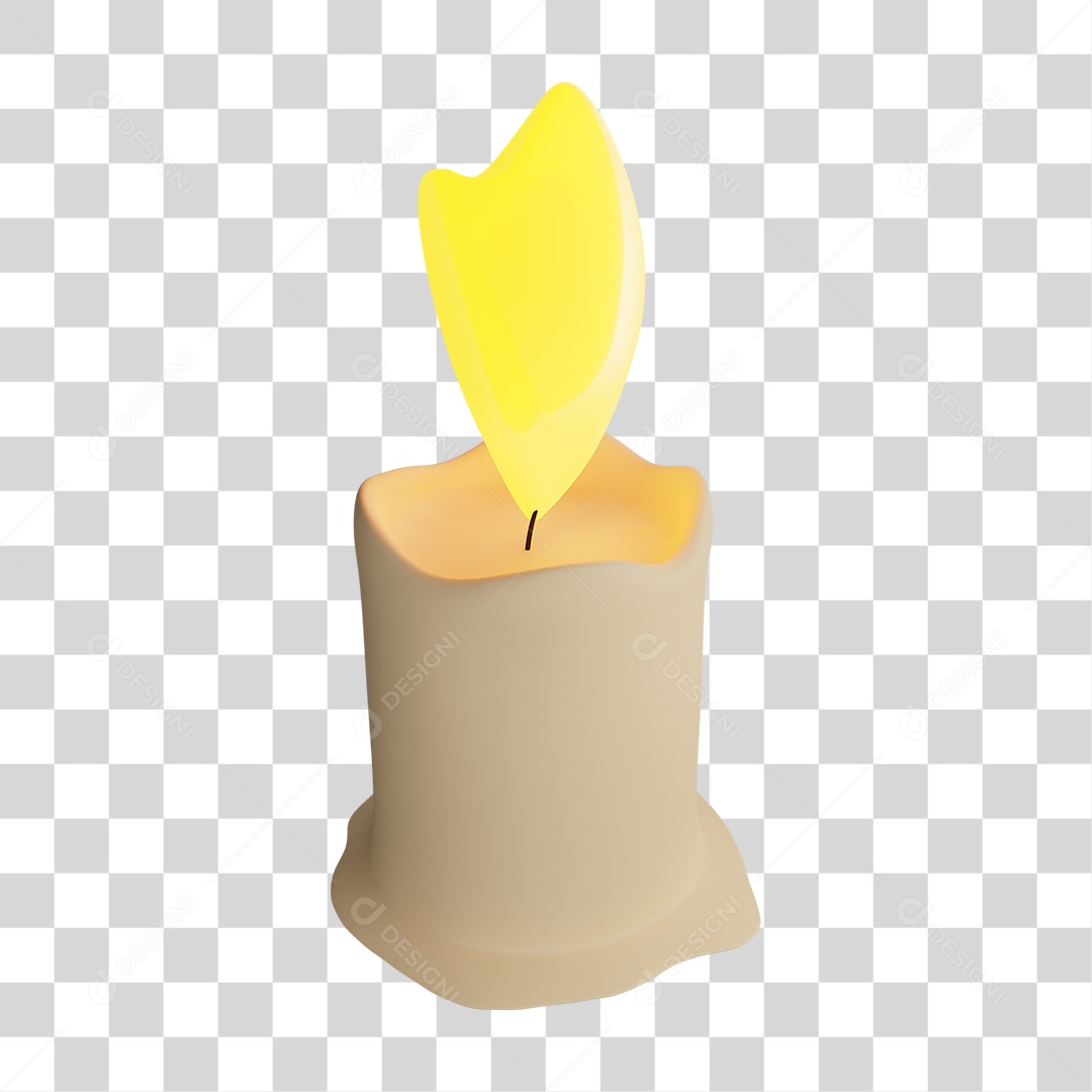 Elemento 3D Halloween Velas PNG Transparente