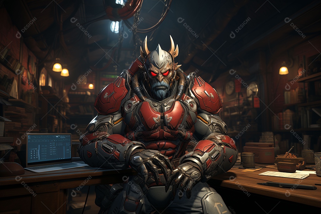 Visão frontal do rosto de um golpista