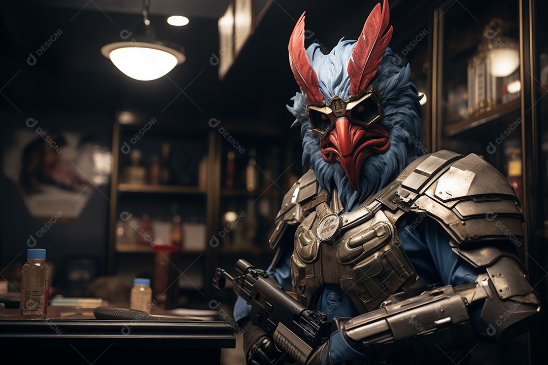 Visão frontal do rosto de um golpista