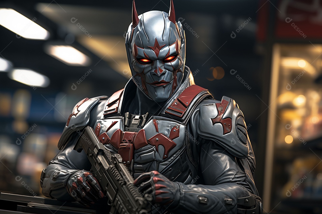 Visão frontal do rosto de um golpista