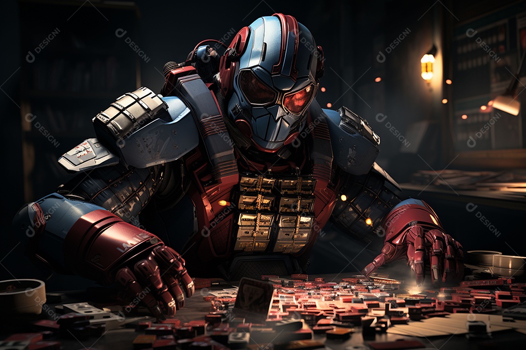 Visão frontal do rosto de um golpista