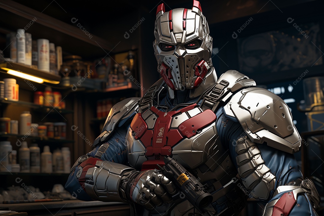 Visão frontal do rosto de um golpista