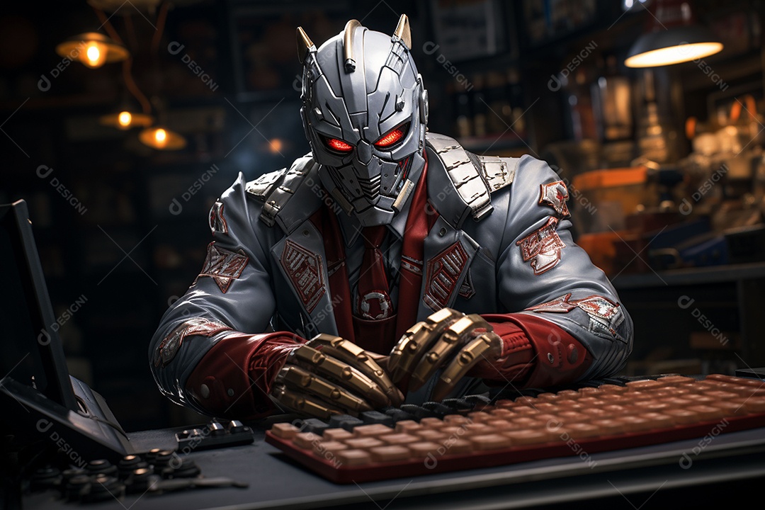 Visão frontal do rosto de um golpista