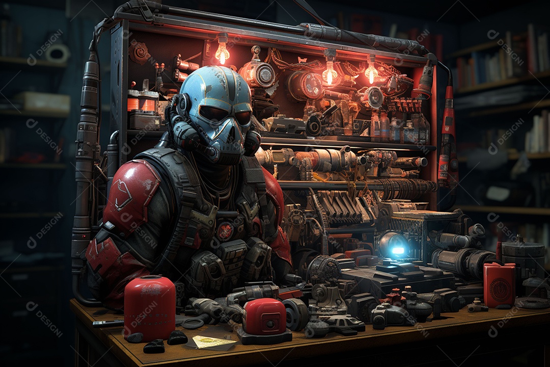 Visão frontal do rosto de um golpista