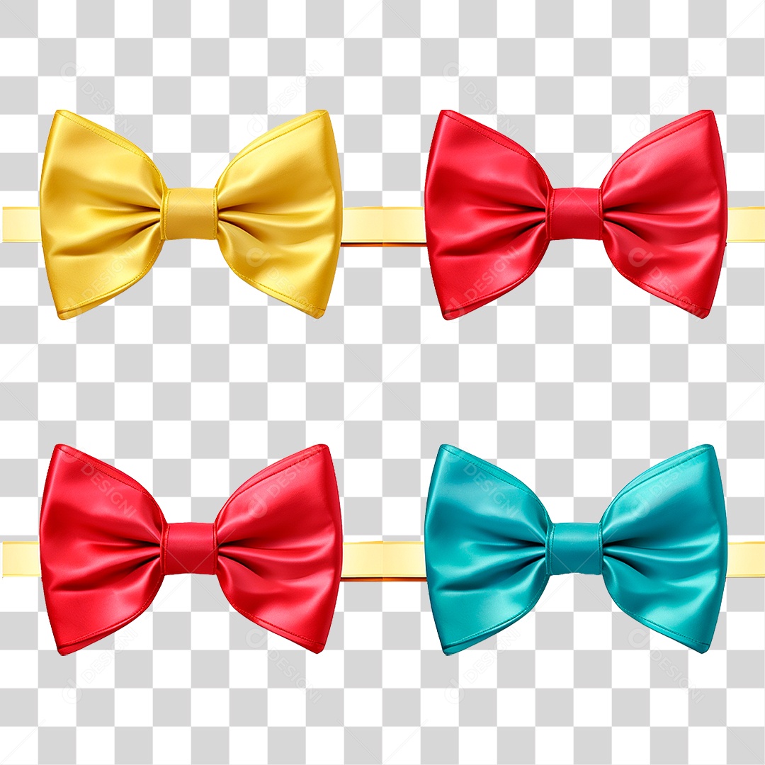 Laço Colorido PNG Transparente