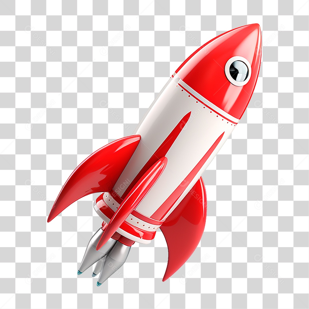 Foguete Espacial PNG Transparente