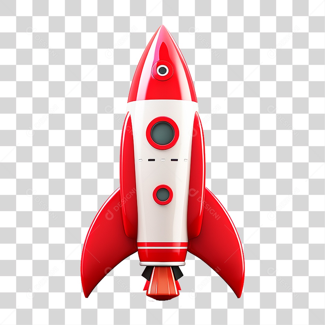 Foguete Espacial PNG Transparente