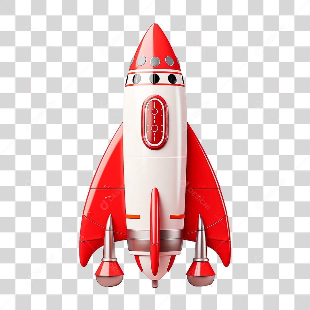 Foguete Espacial PNG Transparente