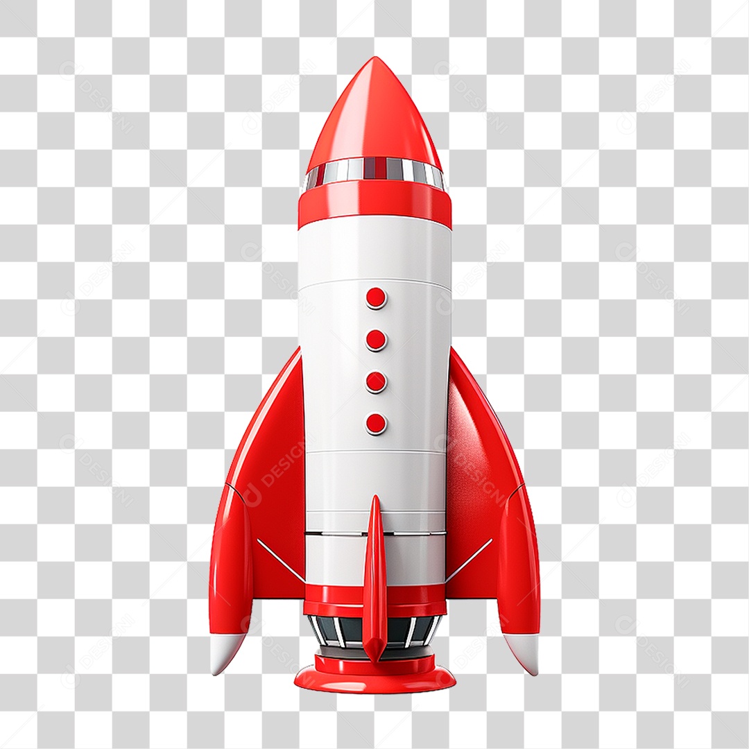Foguete Espacial PNG Transparente