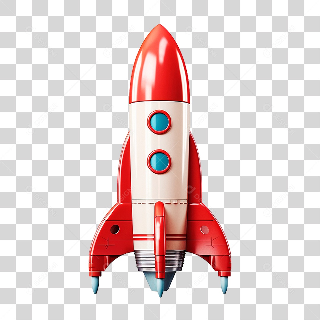 Foguete Espacial PNG Transparente