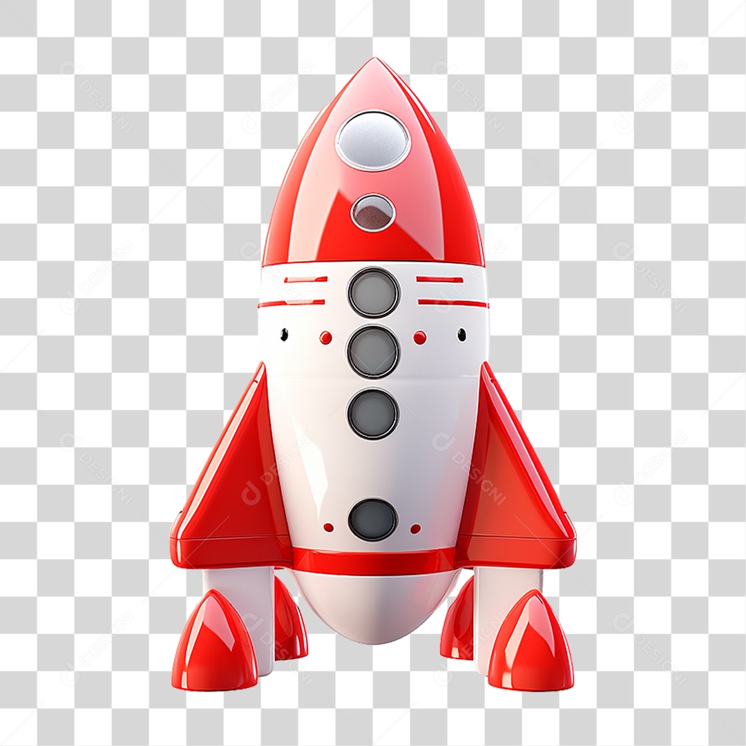 Foguete Espacial PNG Transparente