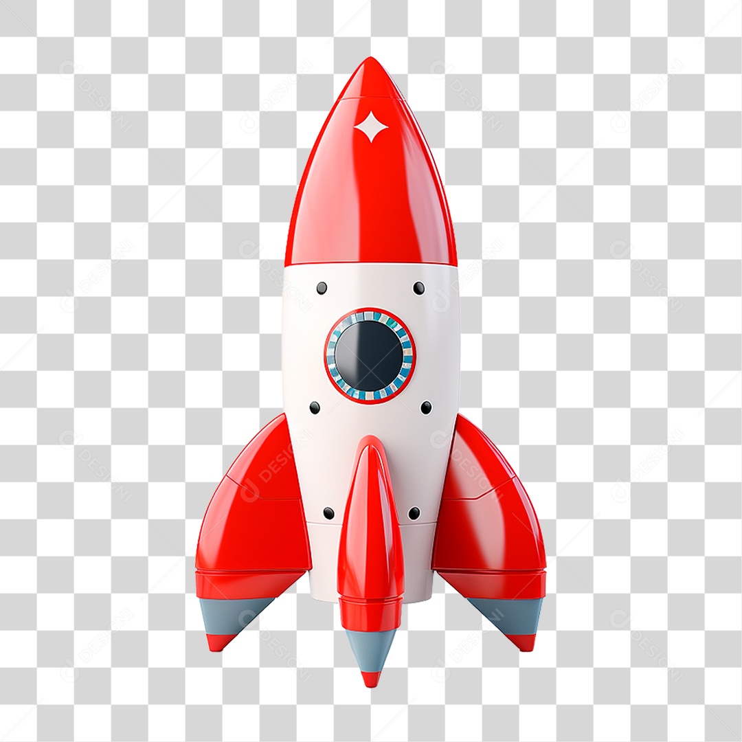 Foguete Espacial PNG Transparente