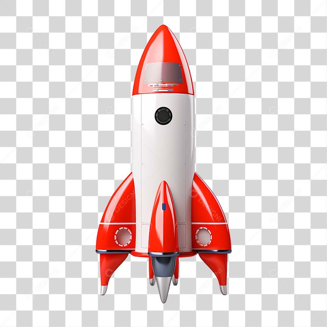 Foguete Espacial PNG Transparente