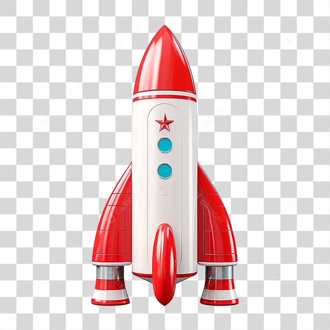 Foguete Espacial PNG Transparente