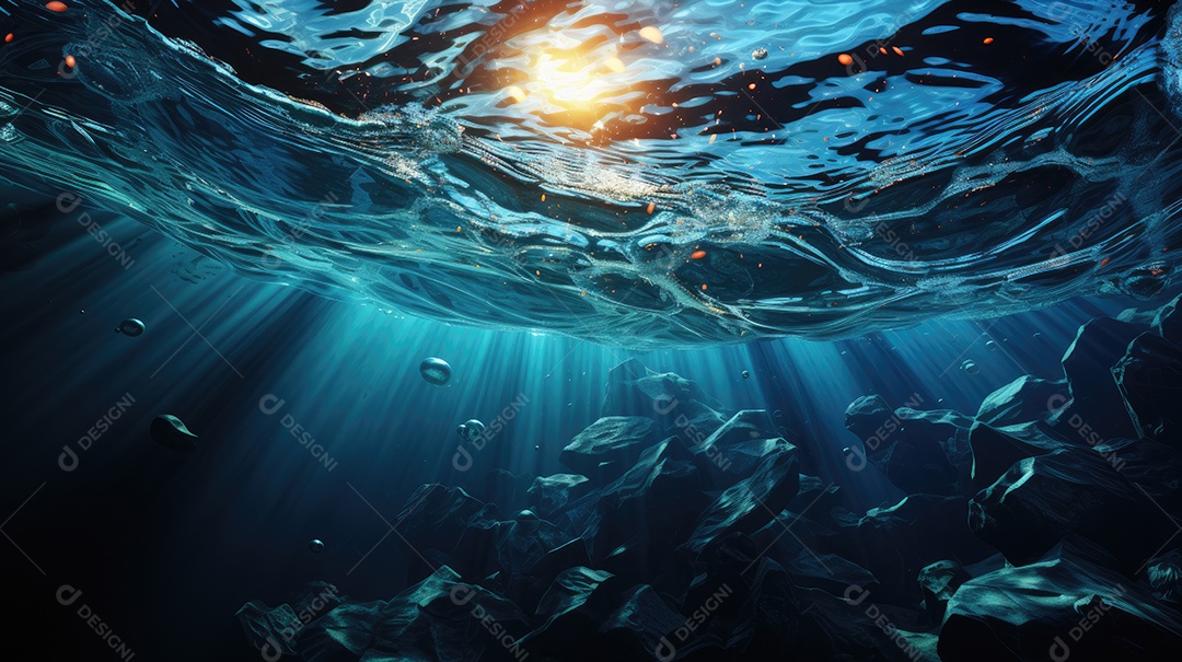 Papel de parede e fundo de água