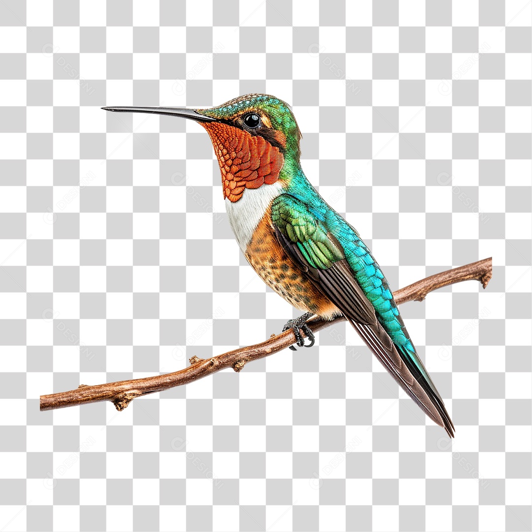 Pássaro Beija Flor PNG Transparente