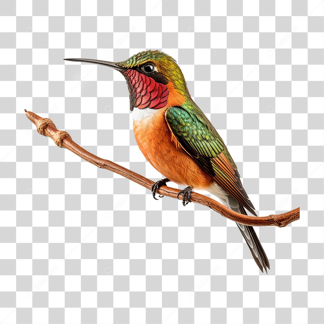 Pássaro Beija Flor PNG Transparente