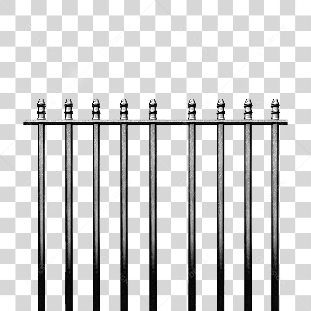 Barras de Ferro Metal PNG Transparente