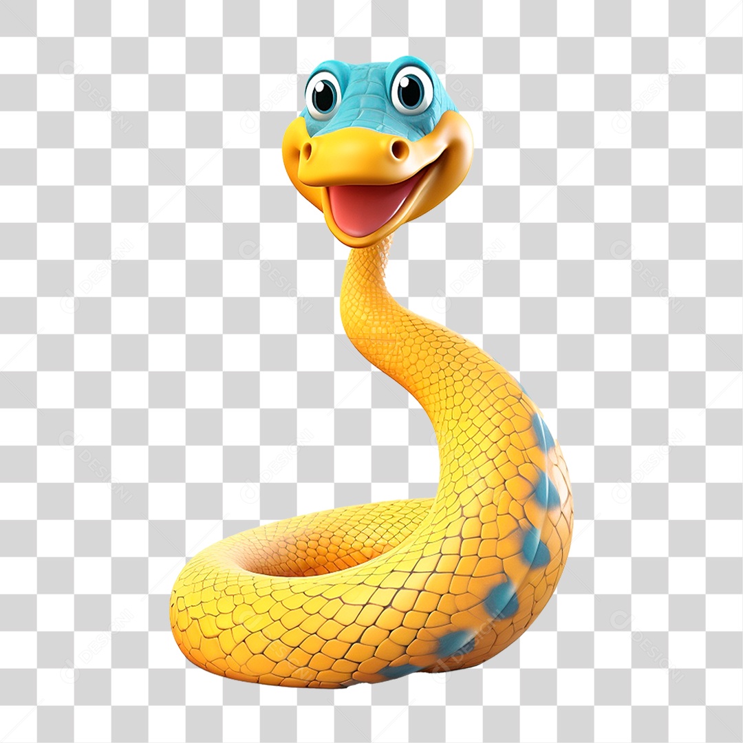 Mascote Cobra PNG Transparente