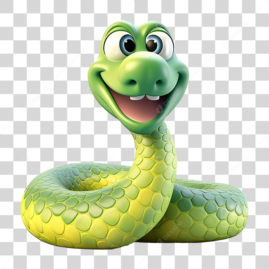 Mascote Cobra PNG Transparente