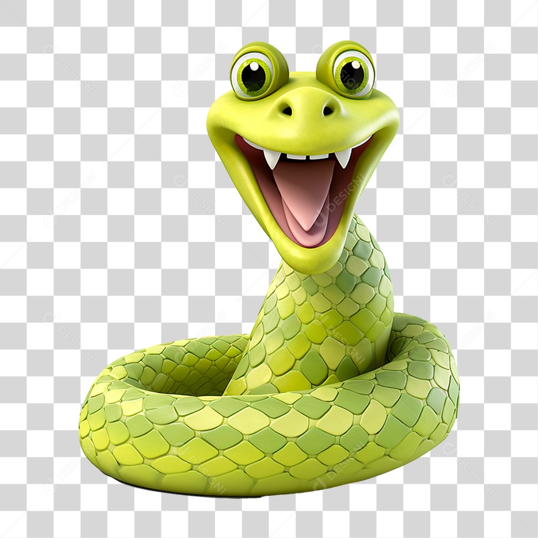 Mascote Cobra PNG Transparente