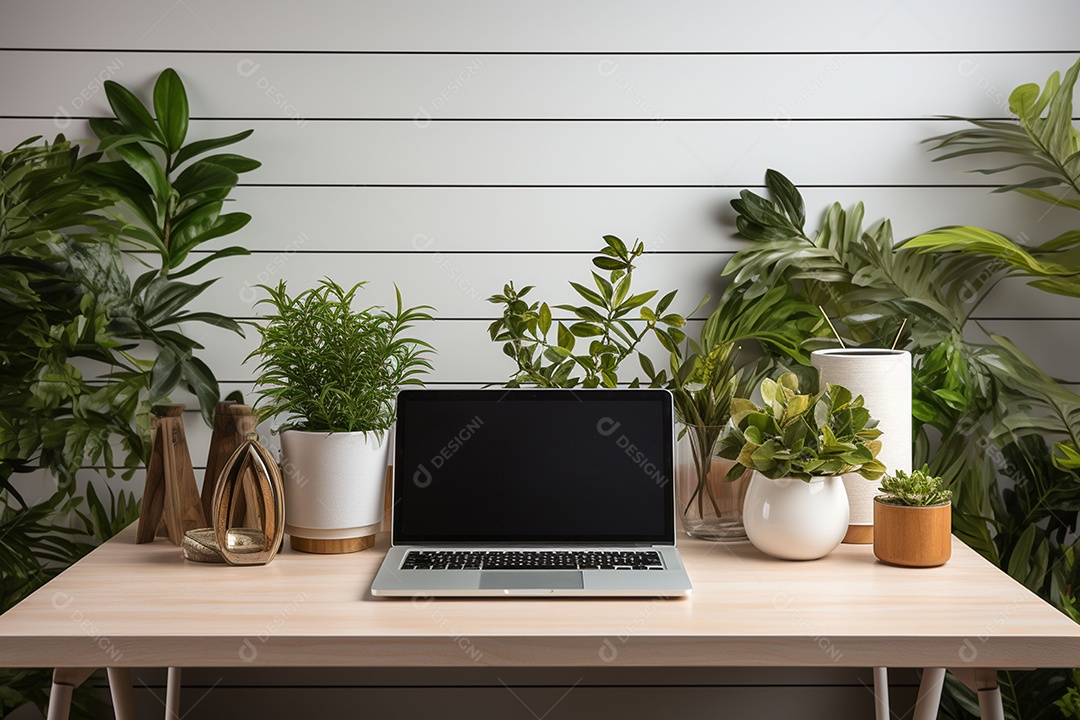 Vista superior acima da mesa de um escritório