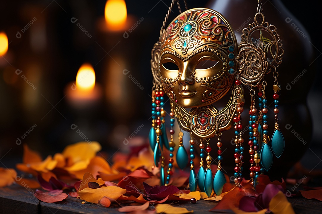 Linda máscara de carnaval