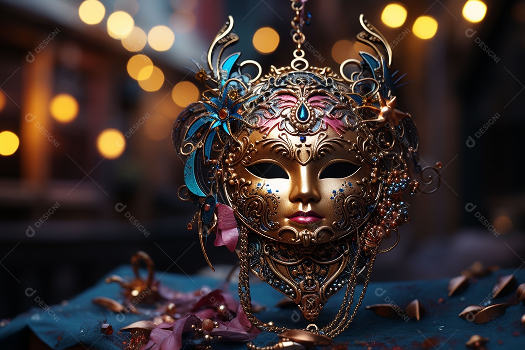 Linda máscara de carnaval