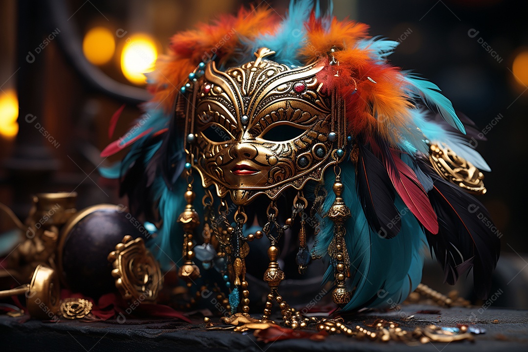 Linda máscara de carnaval