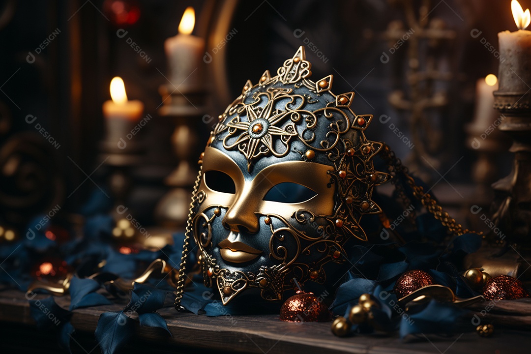 Linda máscara de carnaval