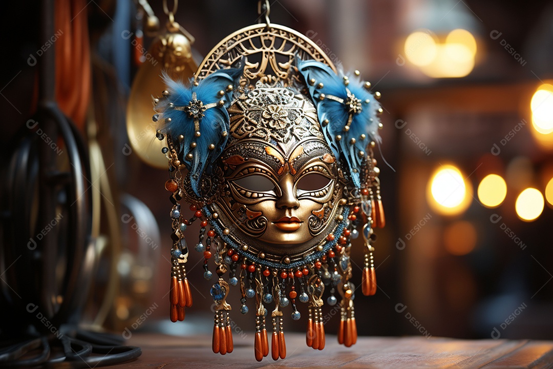 Linda máscara de carnaval