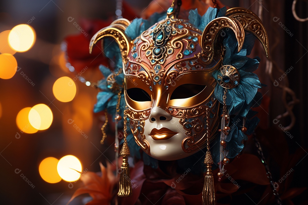 Linda máscara de carnaval