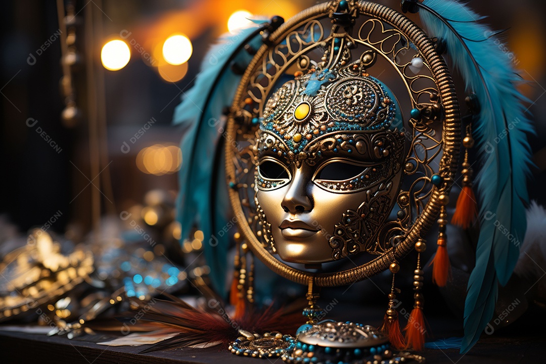 Linda máscara de carnaval