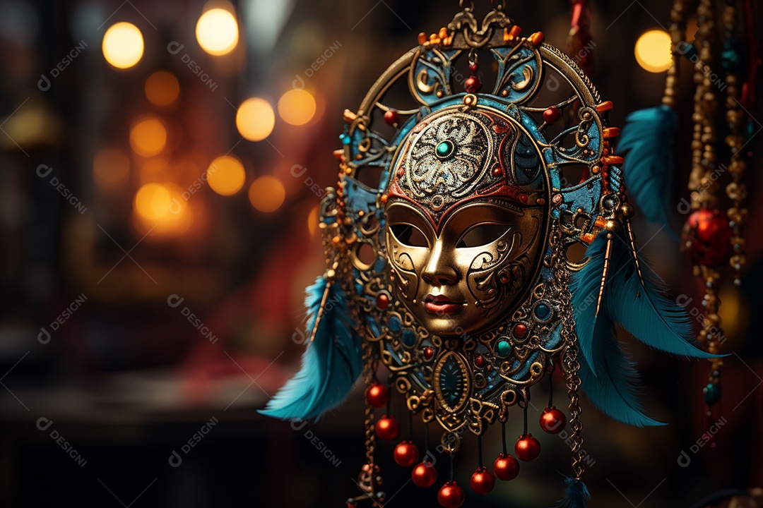 Linda máscara de carnaval