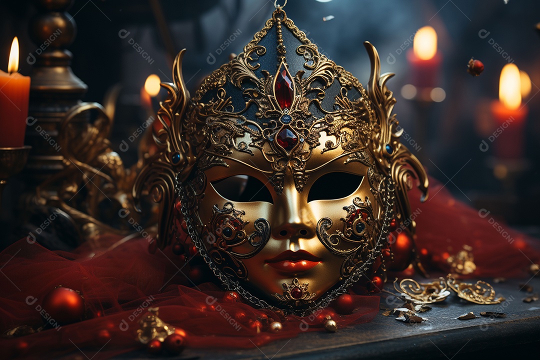 Linda máscara de carnaval