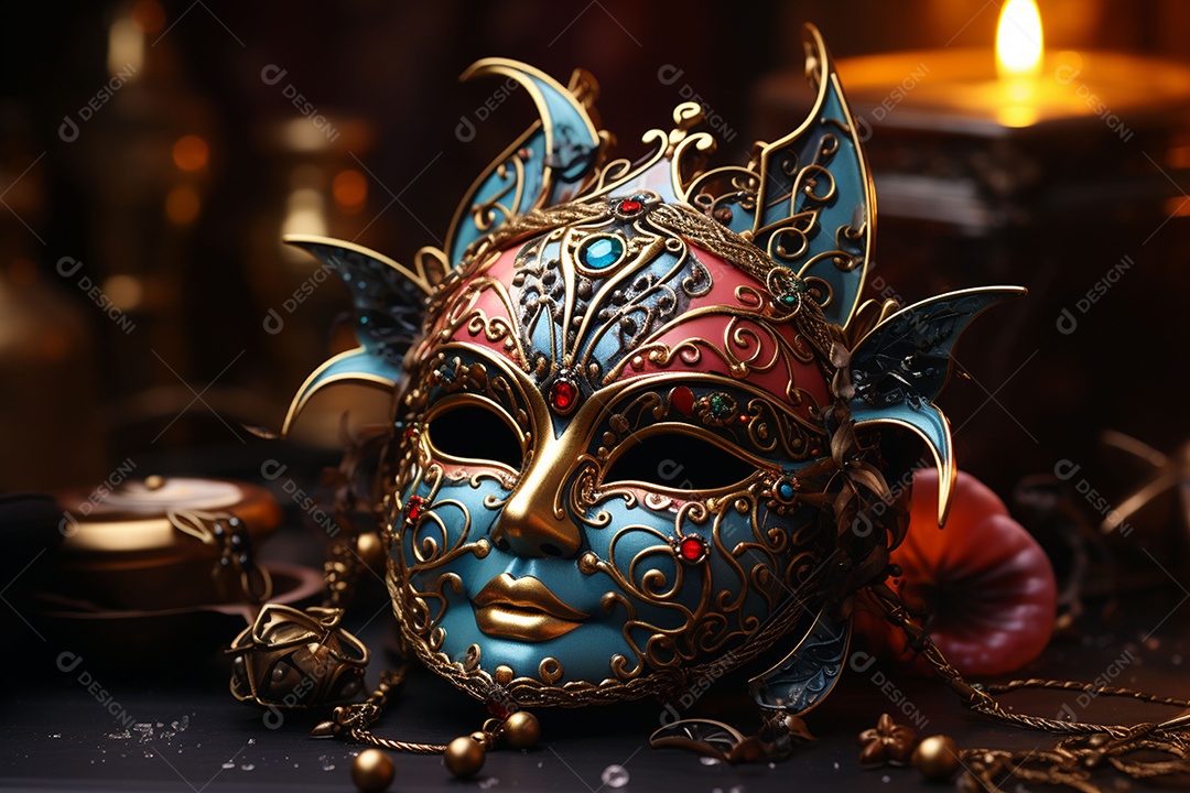 Linda máscara de carnaval