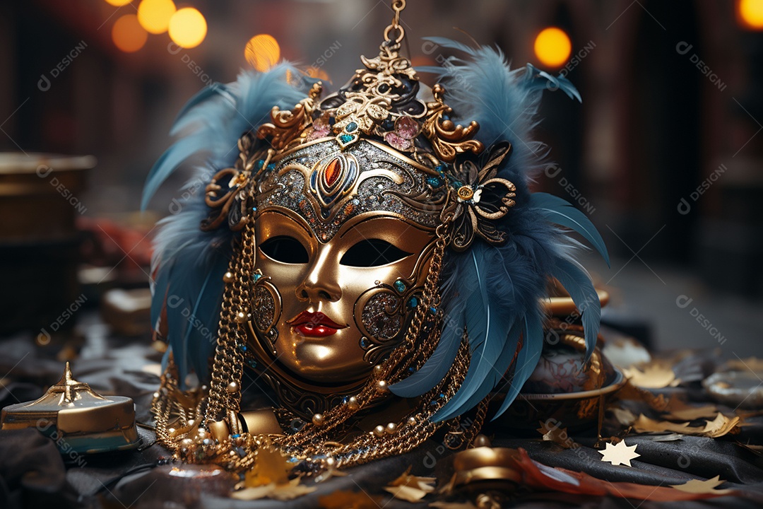 Linda máscara de carnaval