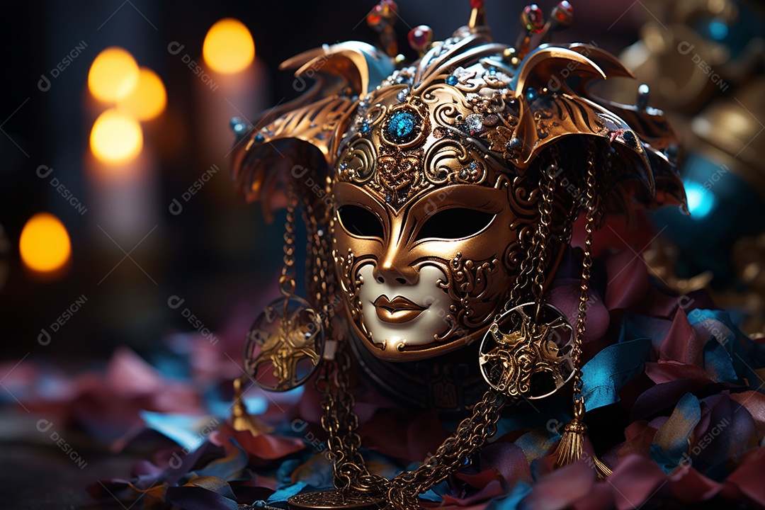 Linda máscara de carnaval